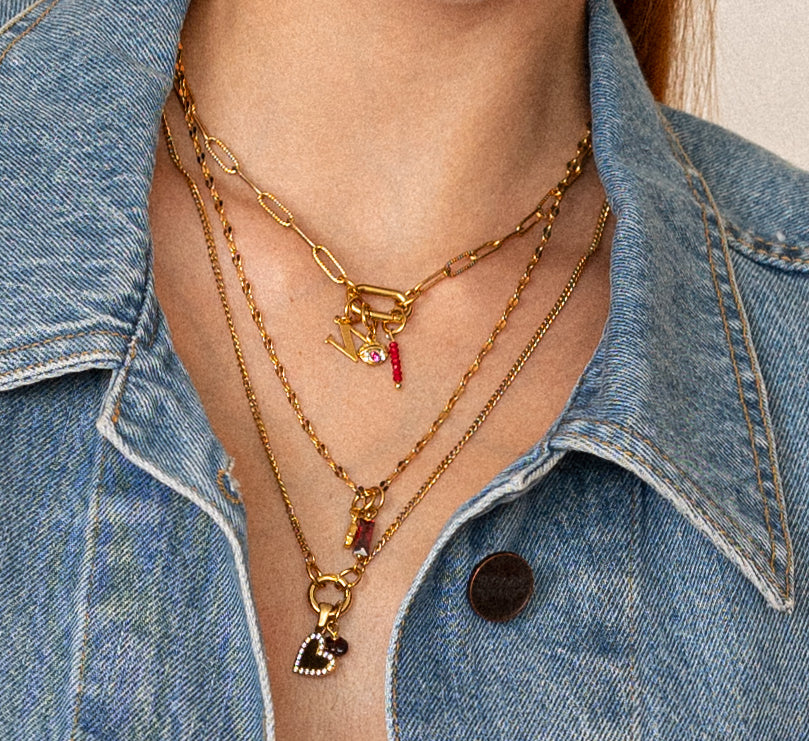 Ruby gemstone charm C57