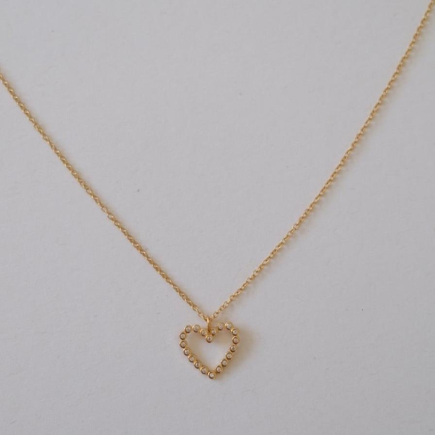Heart of a diamond necklace N14