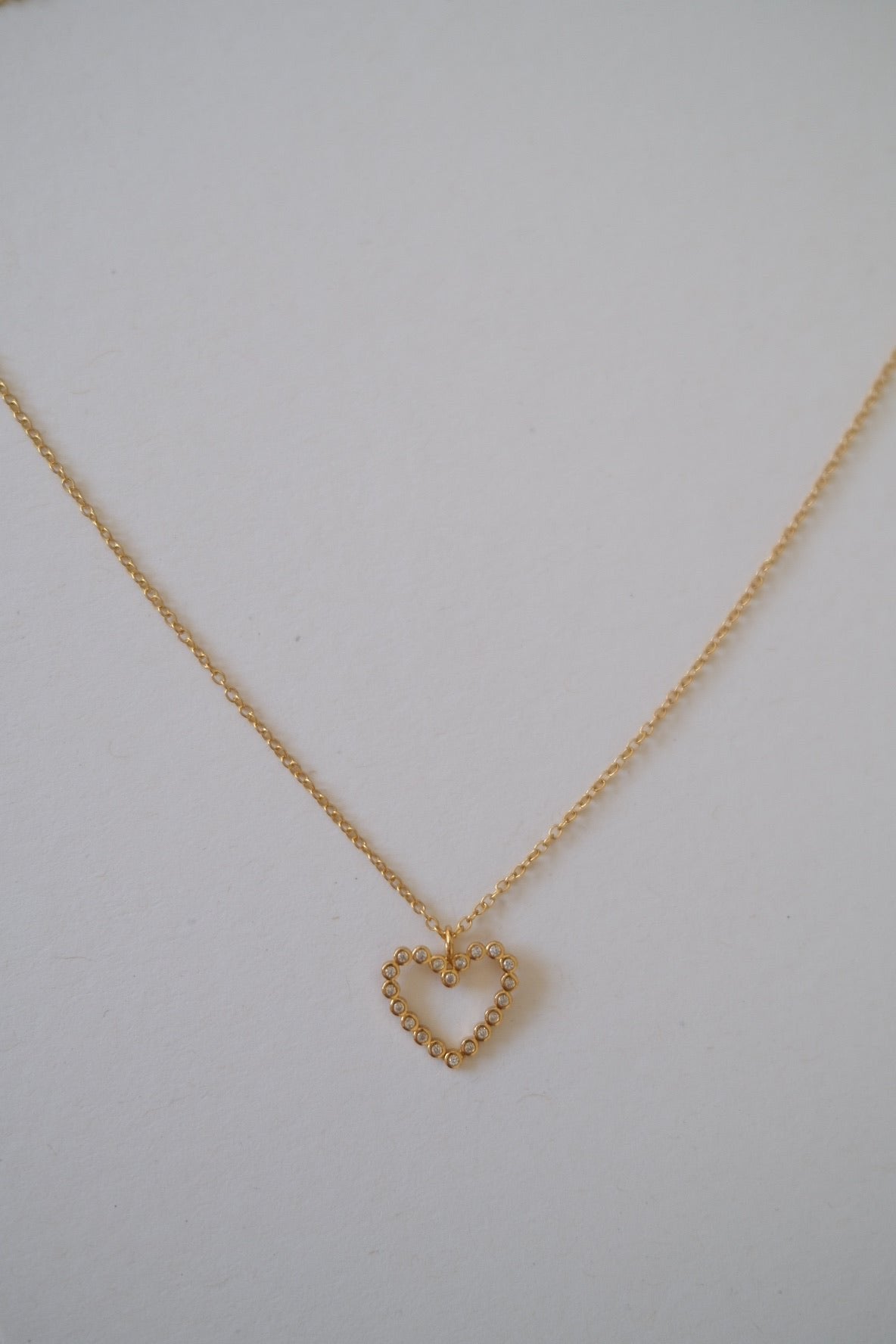 Heart of a diamond necklace N14