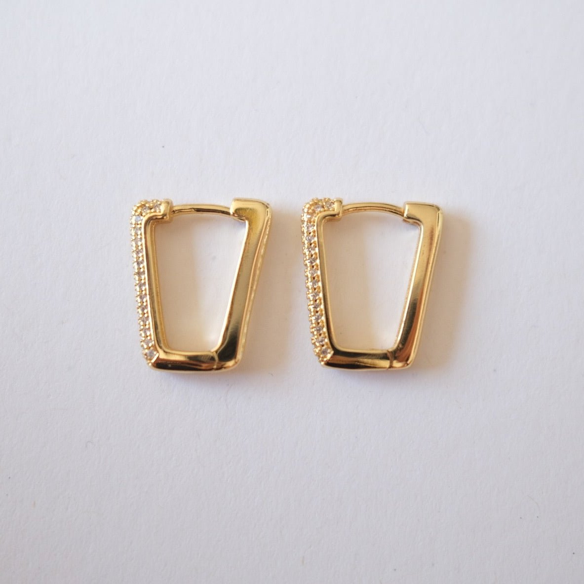 Shiny Rectangles earrings E59
