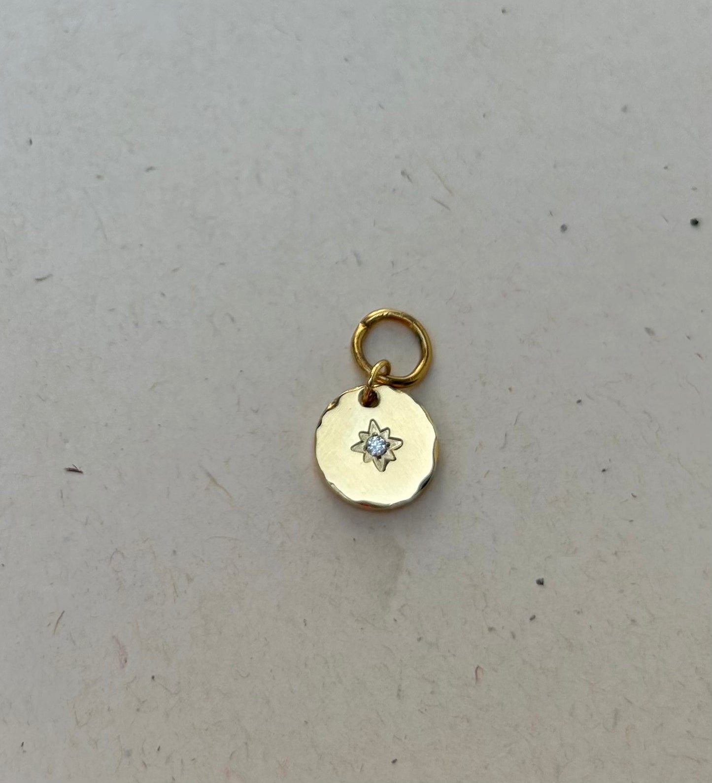 Rhinestone coin charm C15