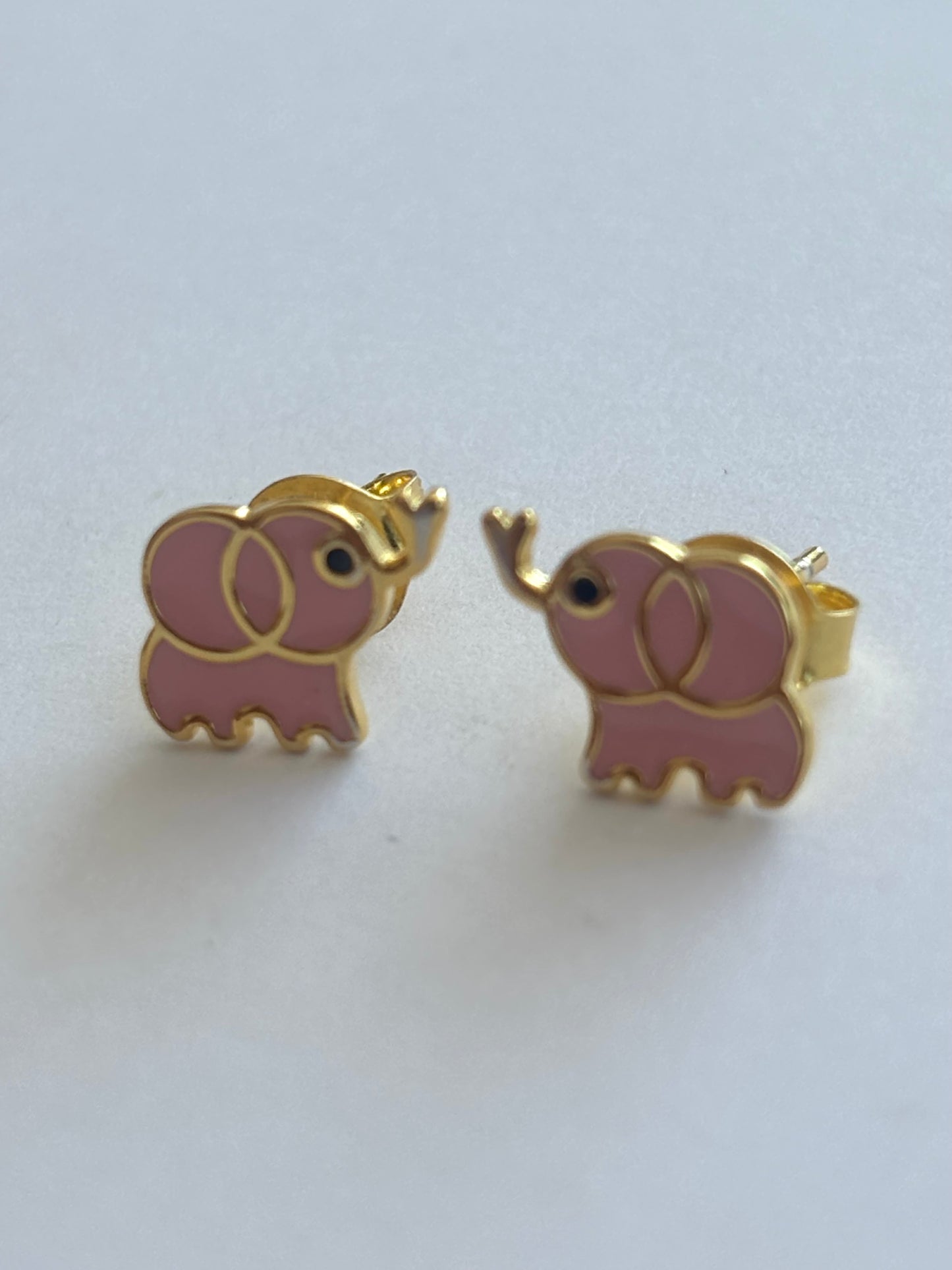 Ella Elephant Stud Gold Earrings E28