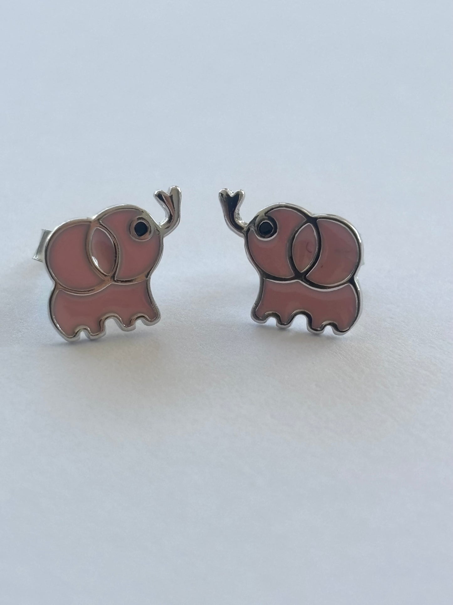 Ella Elephant Stud Silver Earrings E28