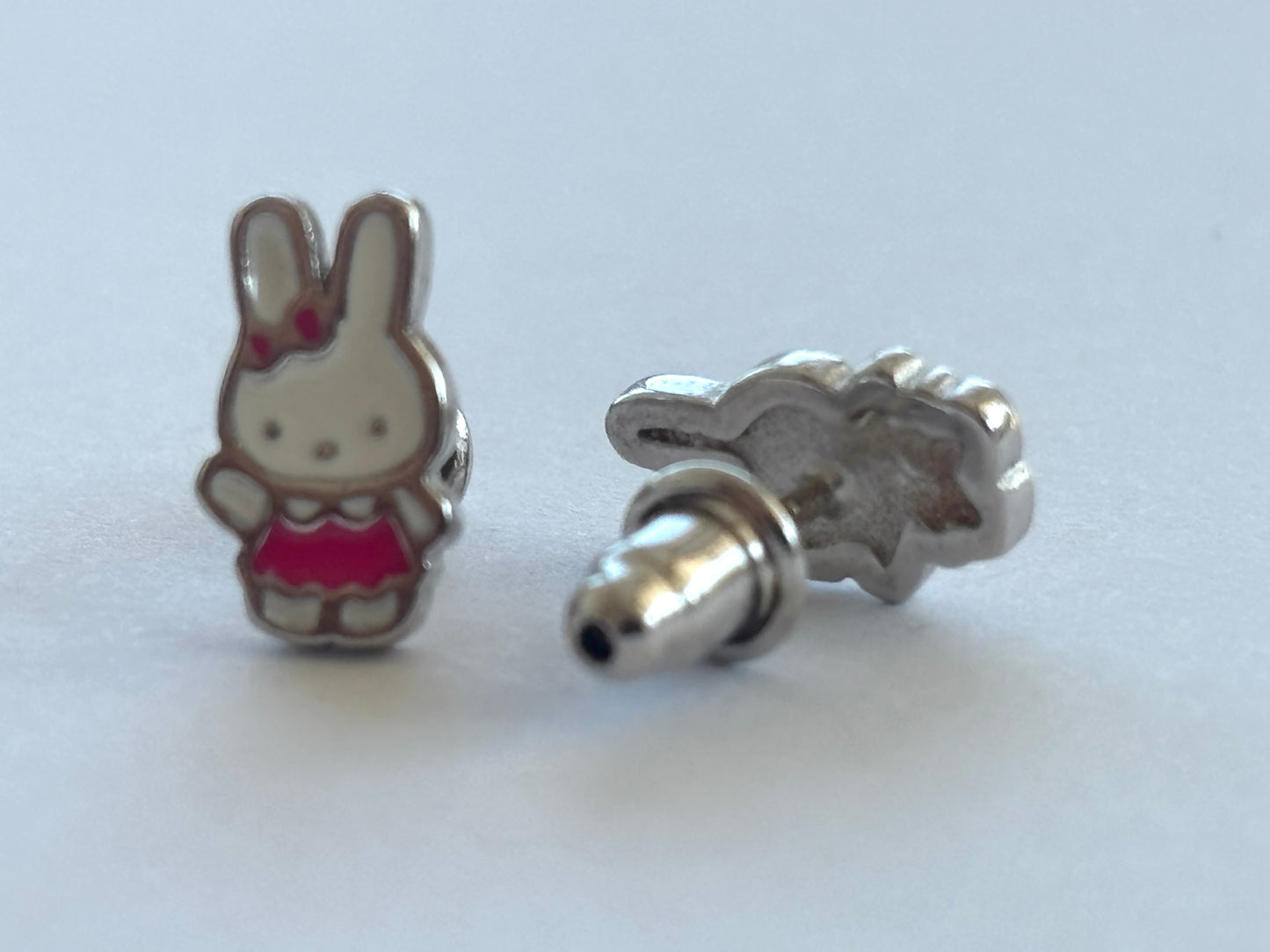 Rosie Bunny Safety Stud Earrings E38