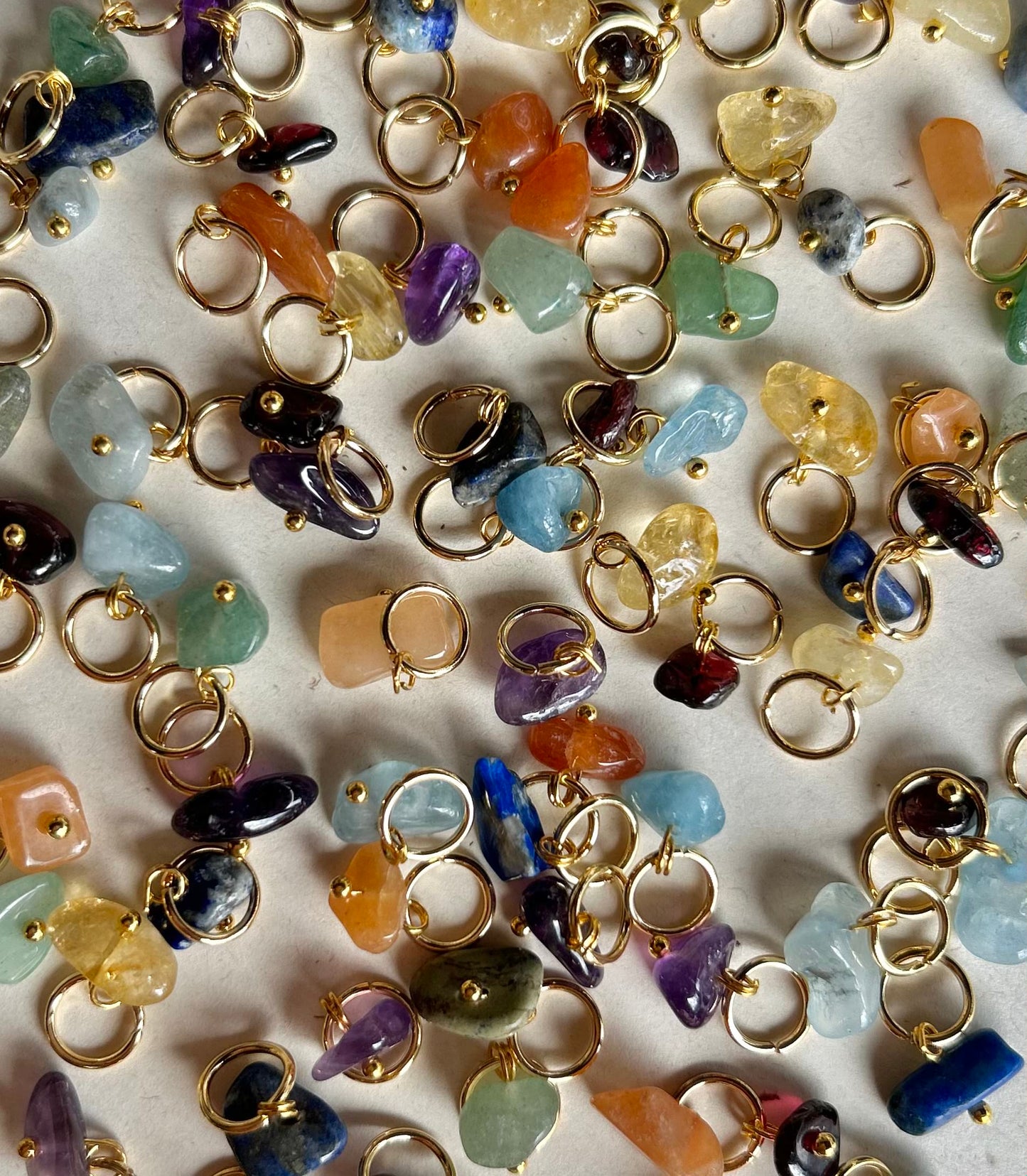 Blue gemstone charm C61