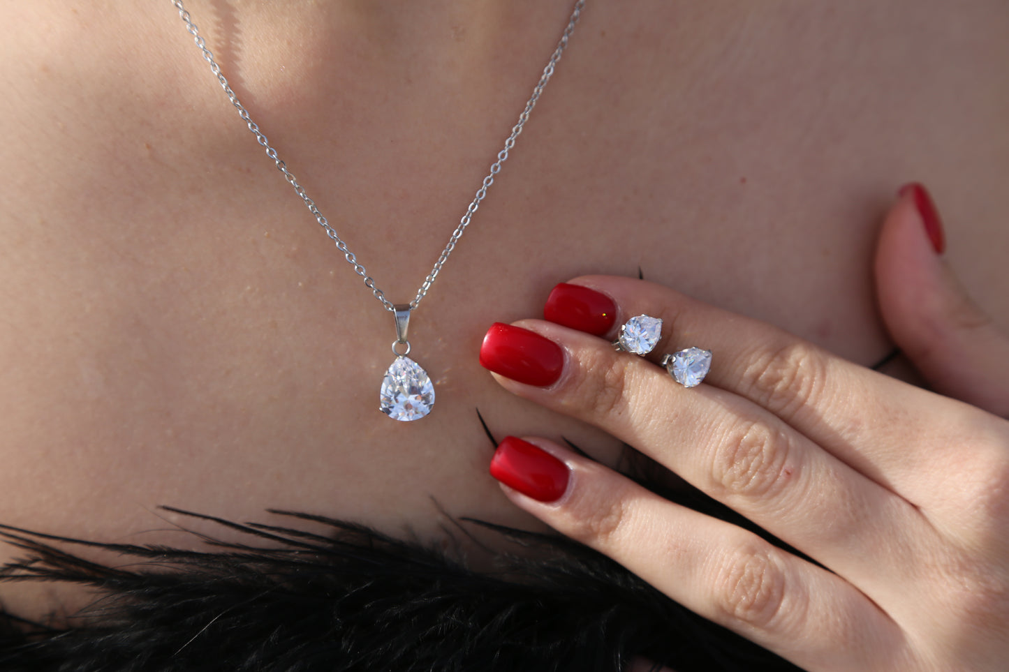Sparkling wine earrings E70