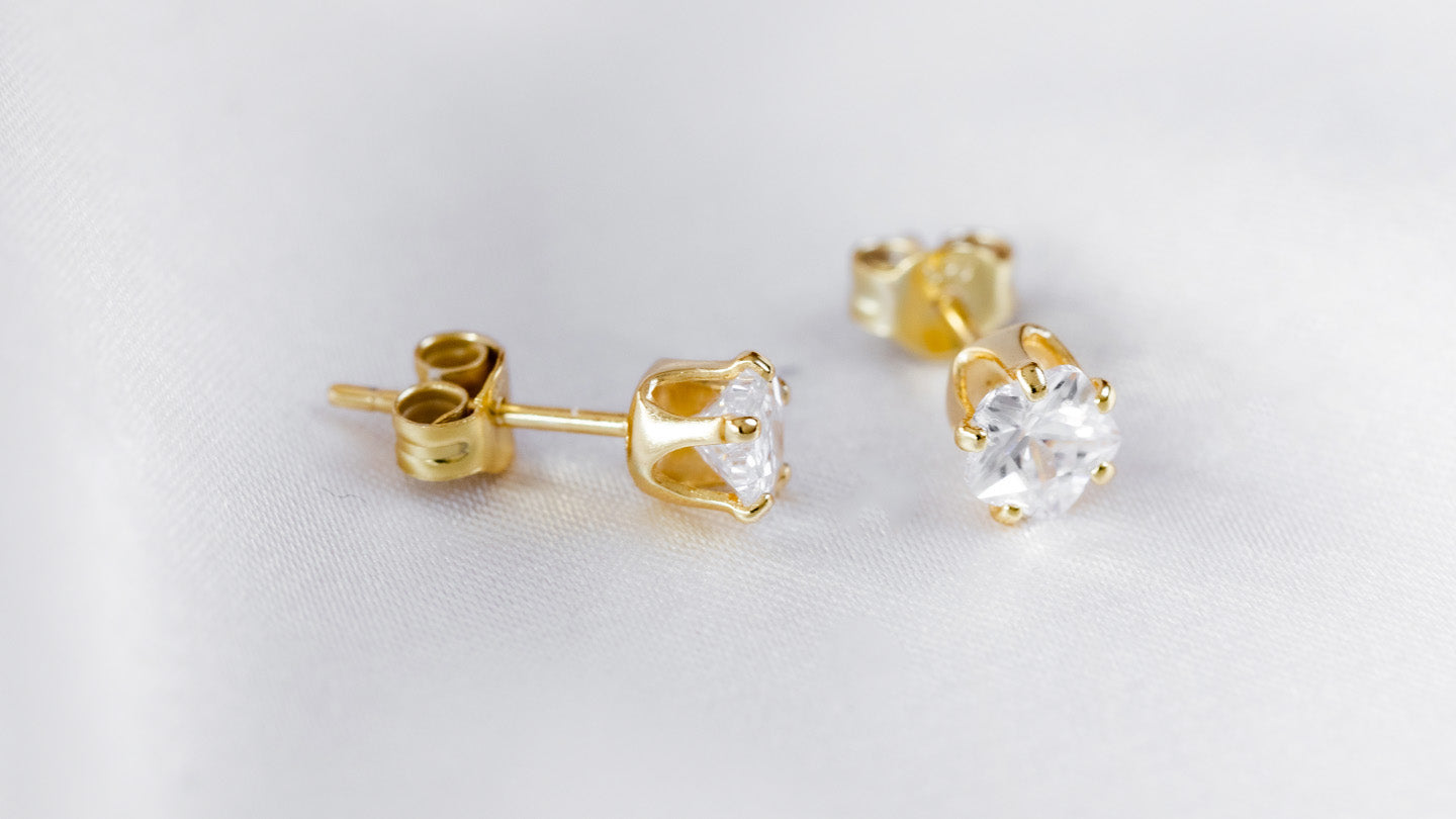 Waterlily earring studs E40