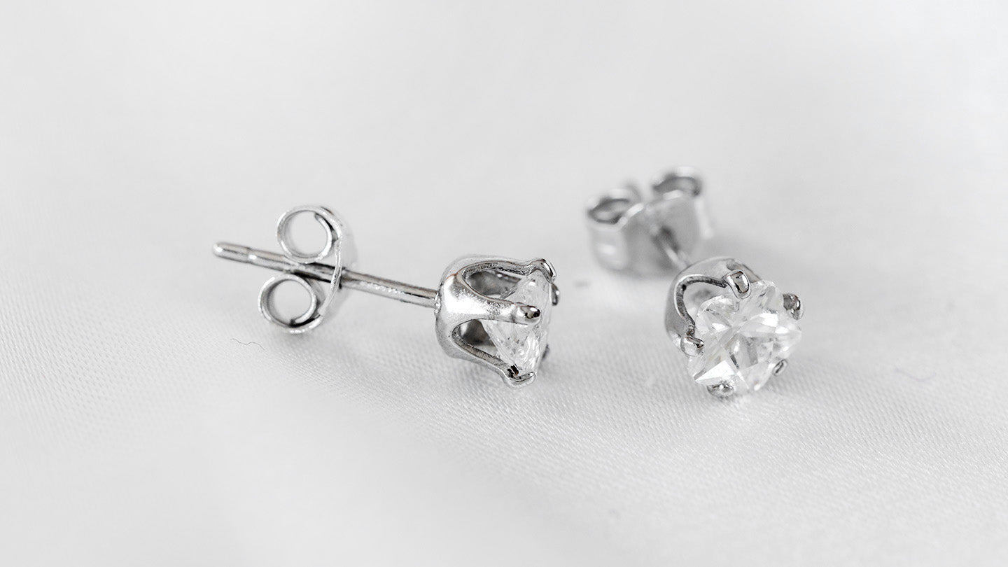 Waterlily earring studs E40