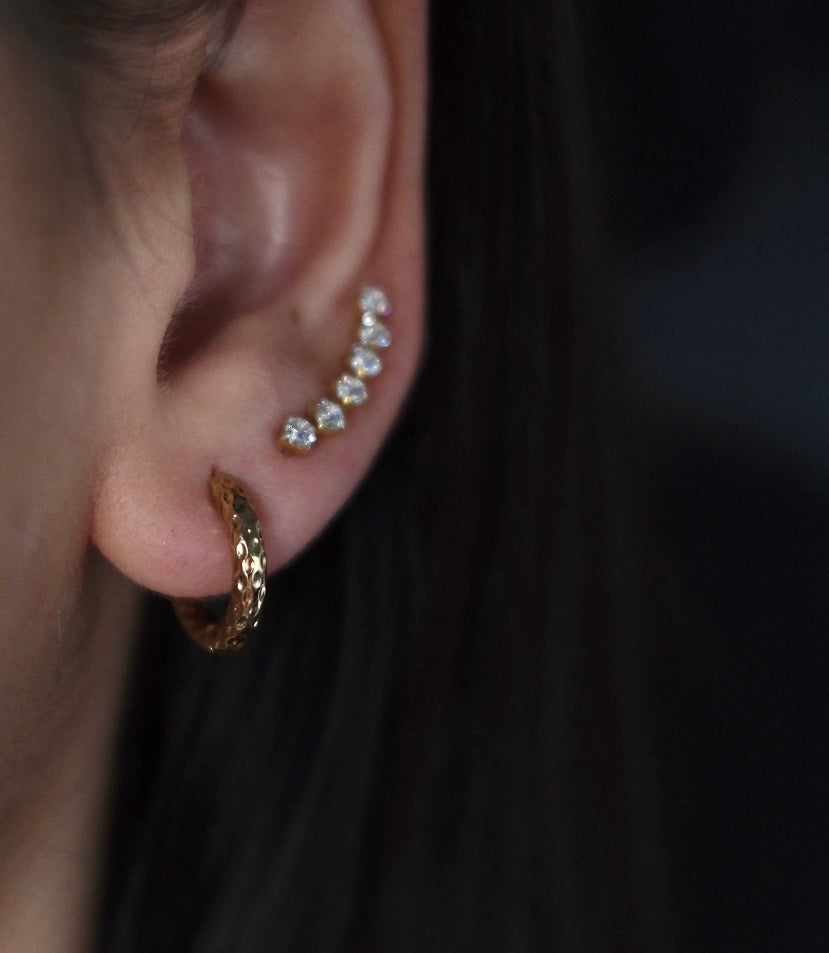 Textured earrings - CYO