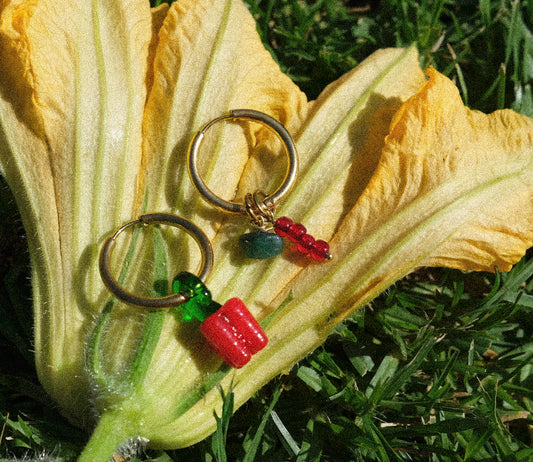 Tapsi me gemista earrings