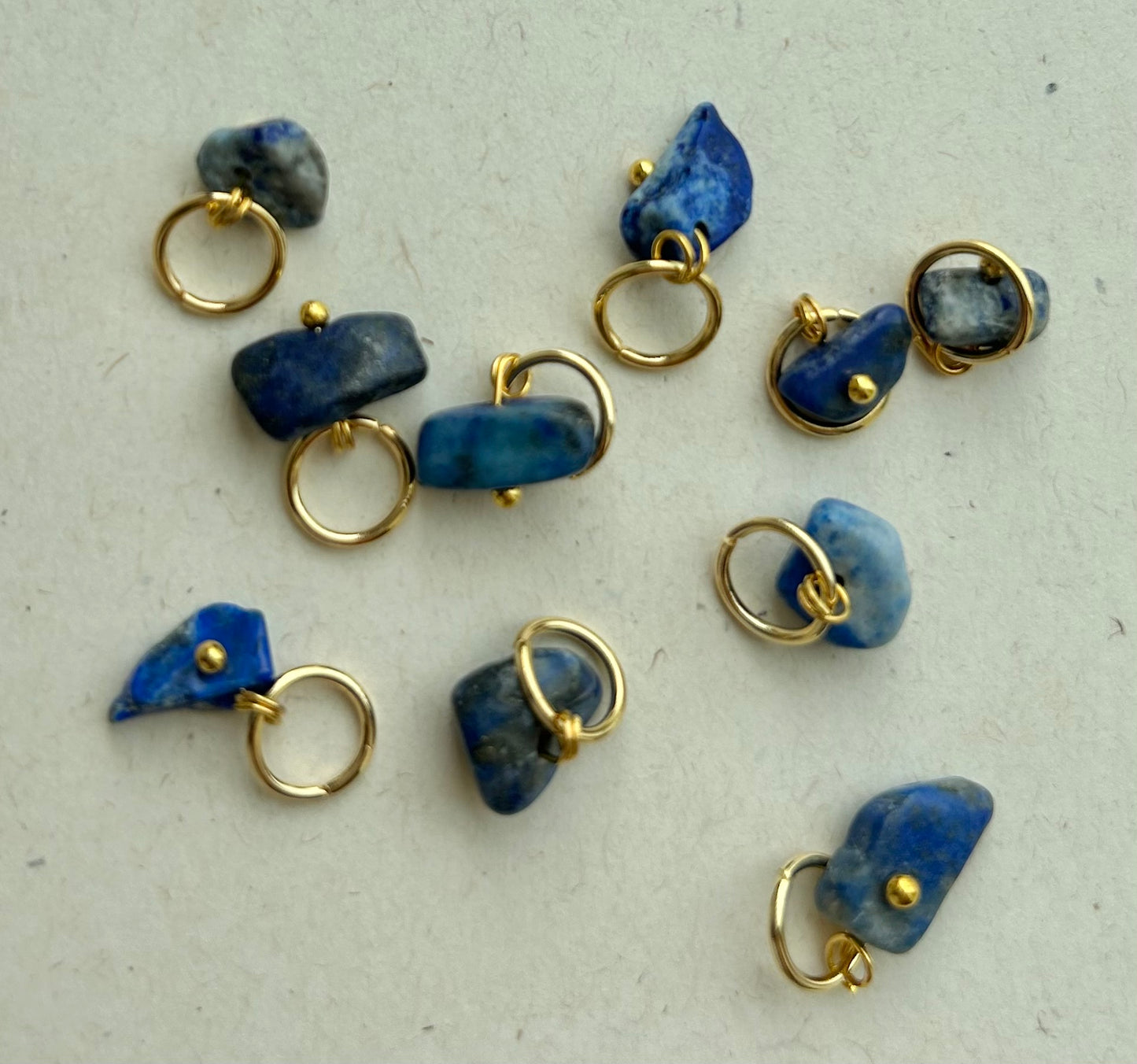 Blue gemstone charm C61
