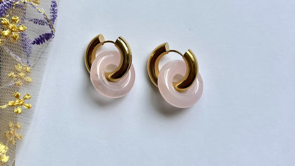Chunky hoops E56 PINK