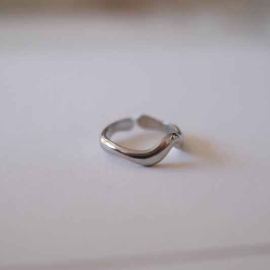 Silver wave ring R7