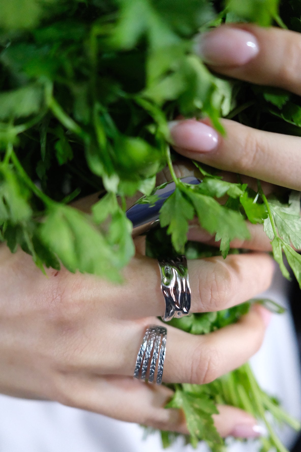 Silver crest ring R4