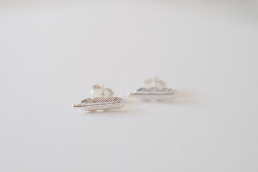Silver Leaf earrings E8