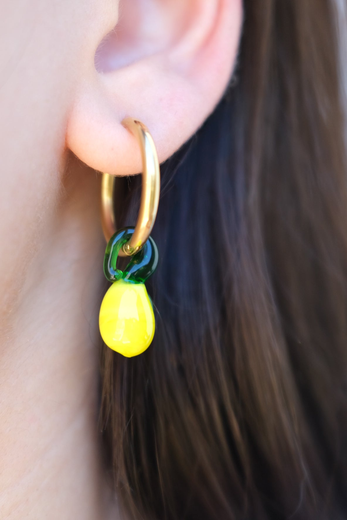 Glyko toy koutaliou lemoni earrings