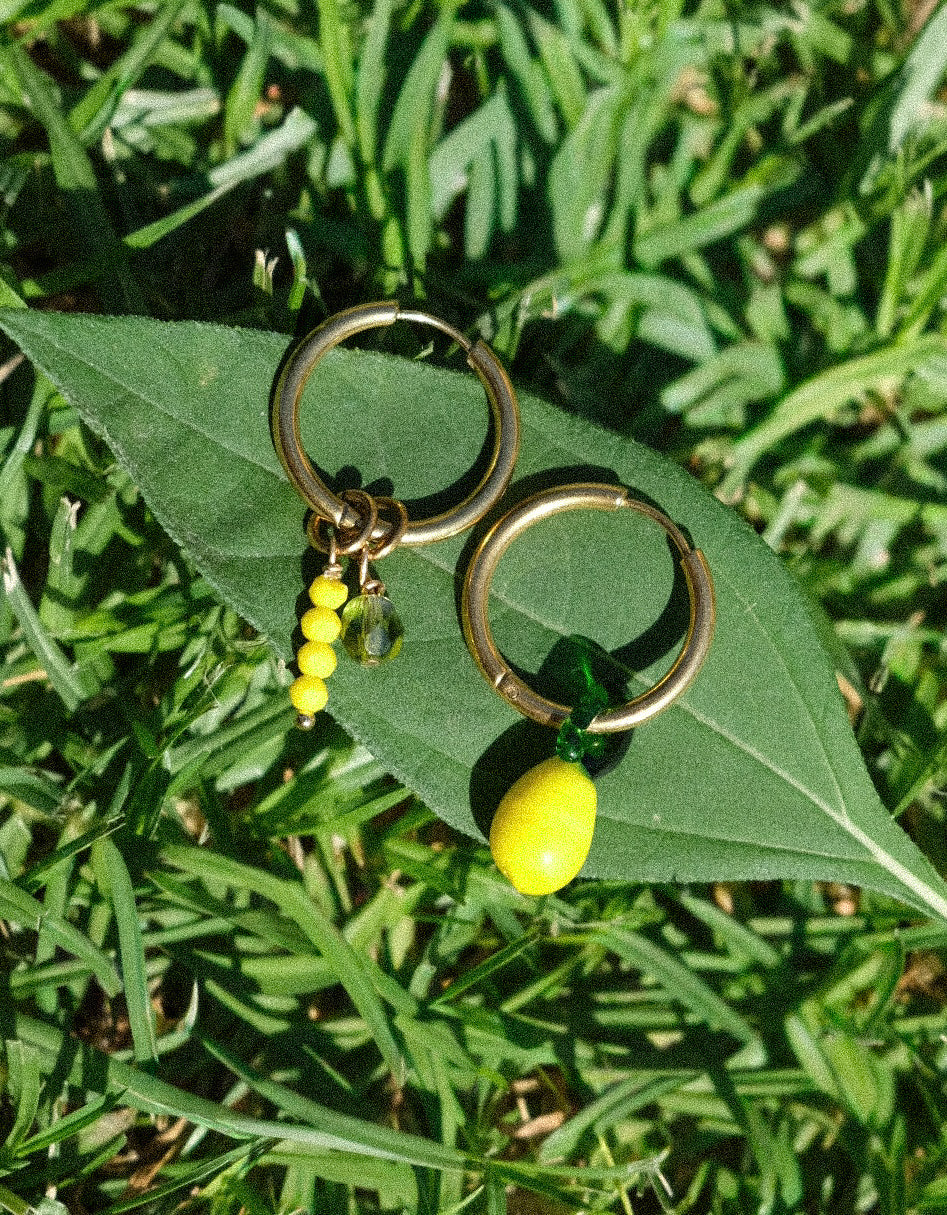Glyko toy koutaliou lemoni earrings