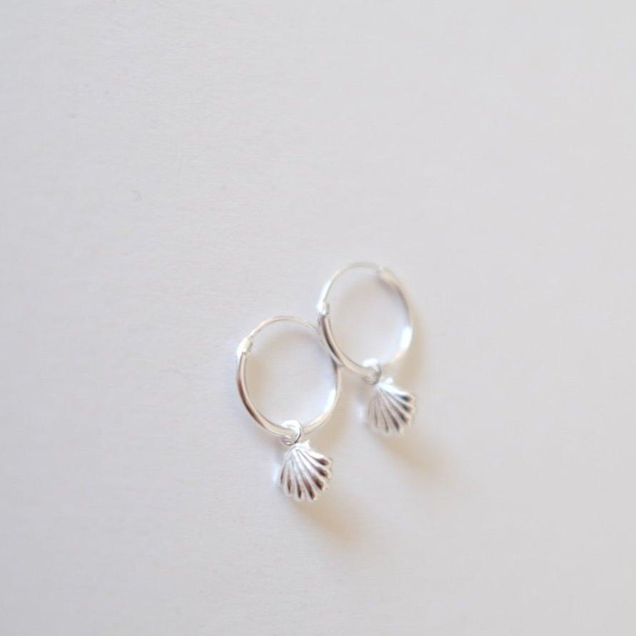 Silver Shells earrings E17