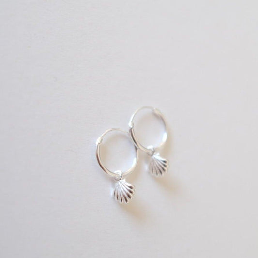 Silver Shells earrings E17