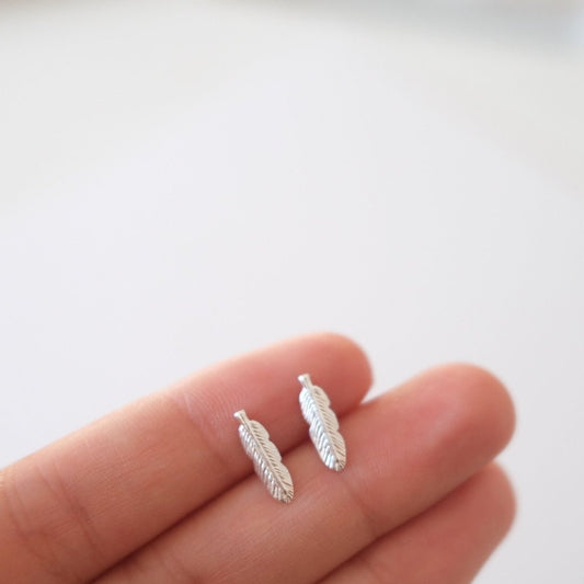 Silver Leaf earrings E8