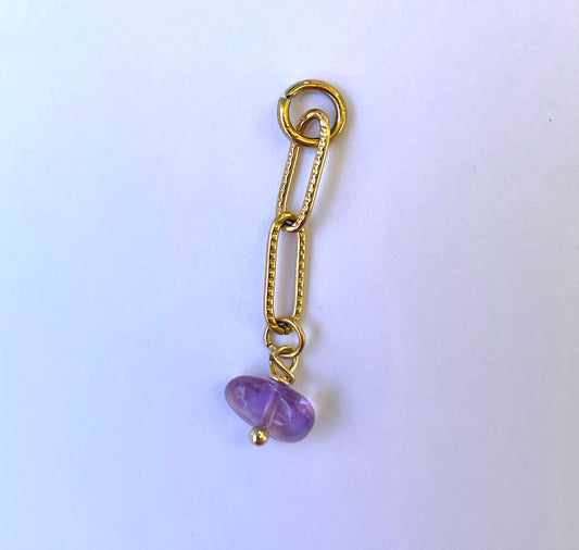 Chain -  purple charm C1