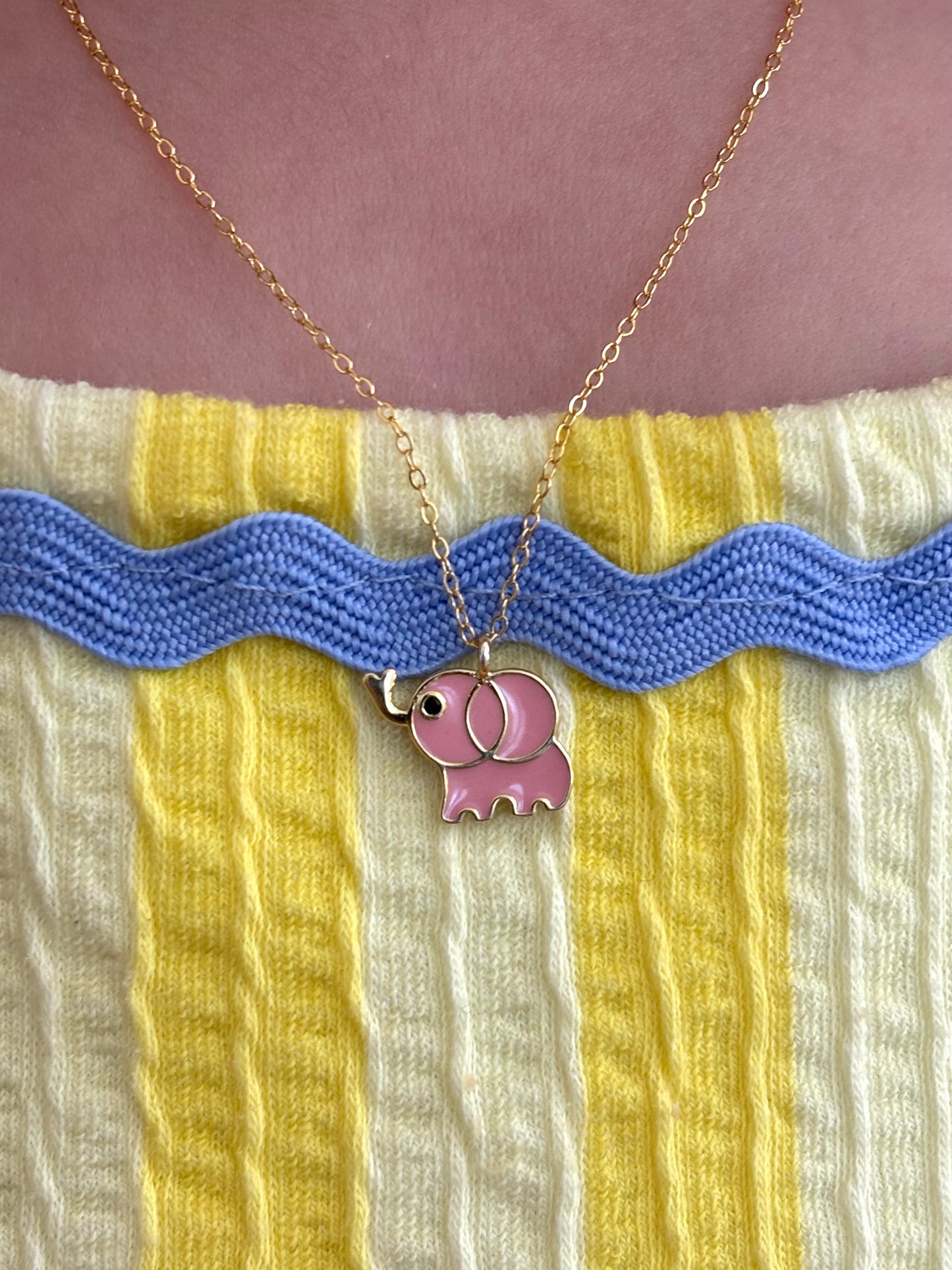 Ella Elephant Gold Necklace N2