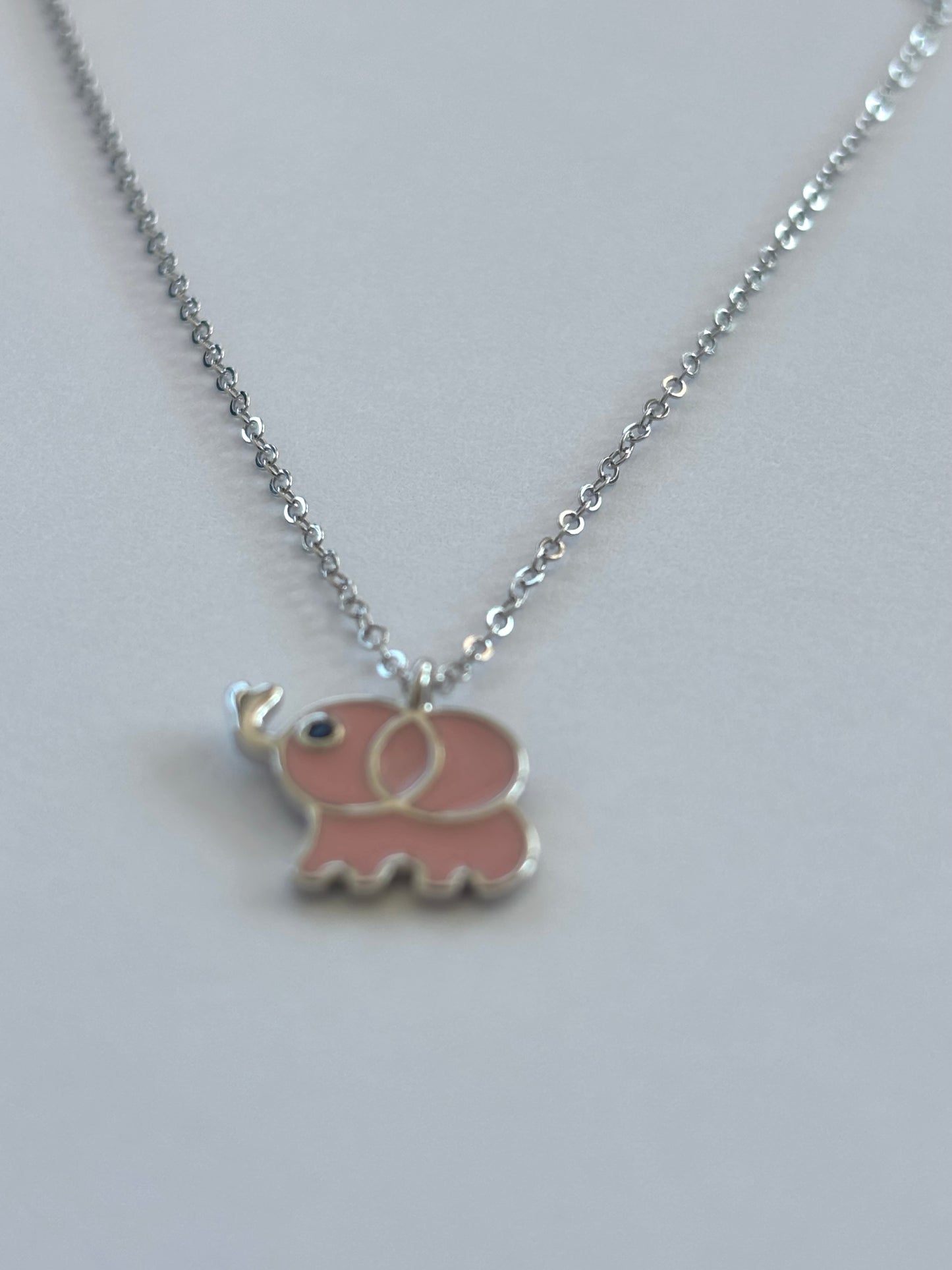 Ella Elephant Silver Necklace N2