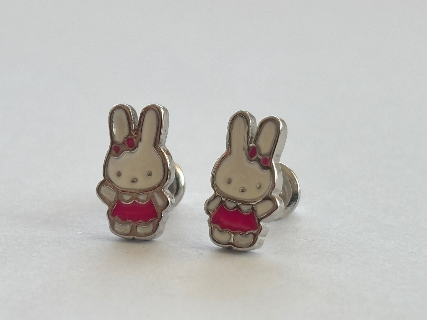 Rosie Bunny Safety Stud Earrings E38