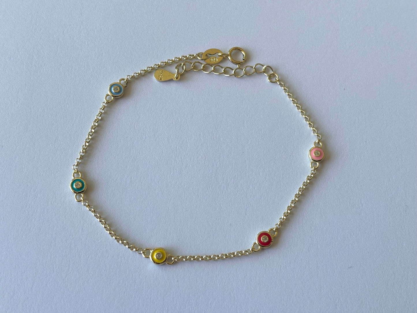 Rainbow Enamel Bracelet W2