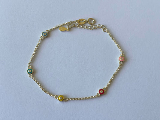 Rainbow Enamel Bracelet W2