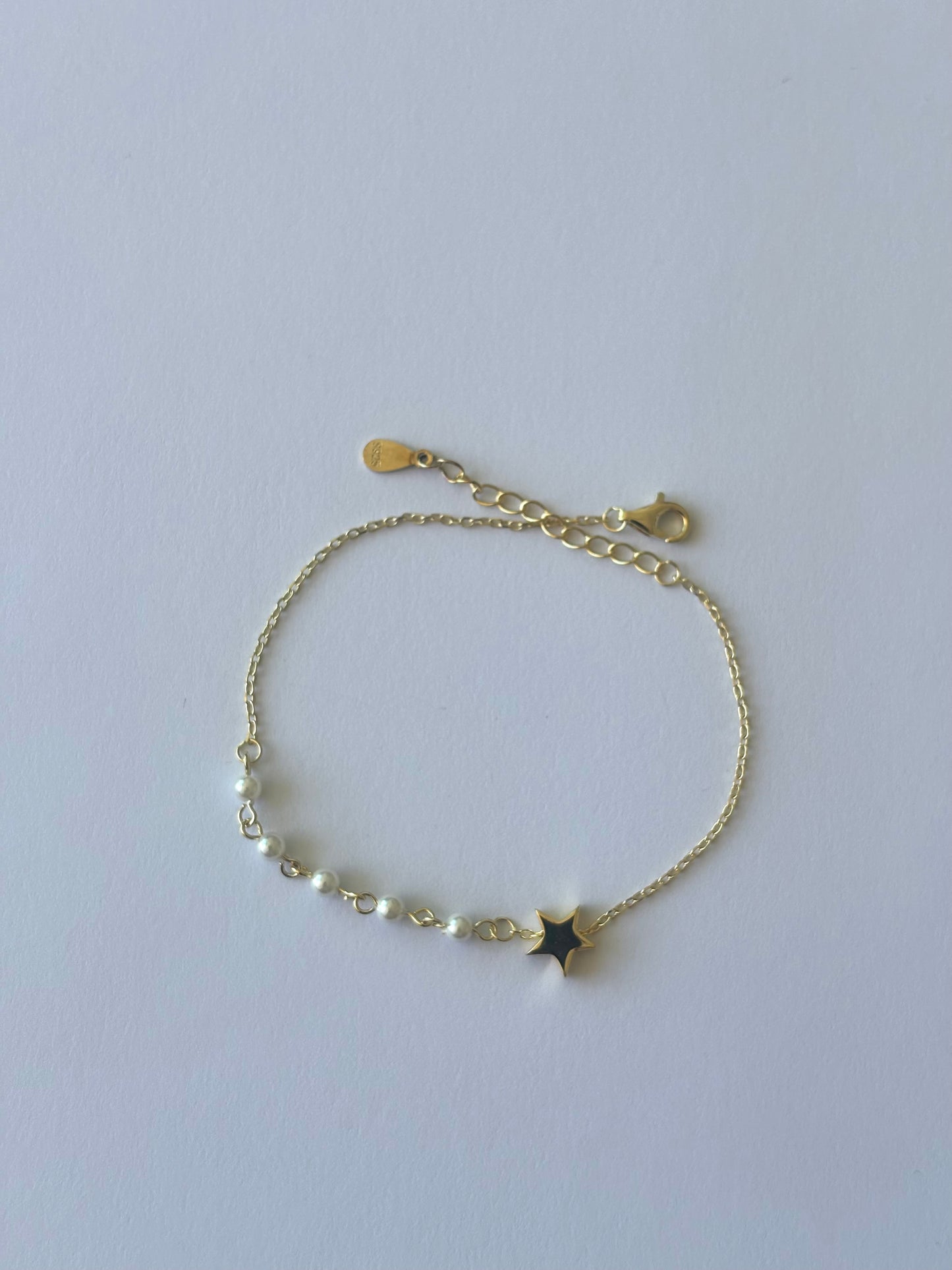 Golden Star Pearl Bracelet W12