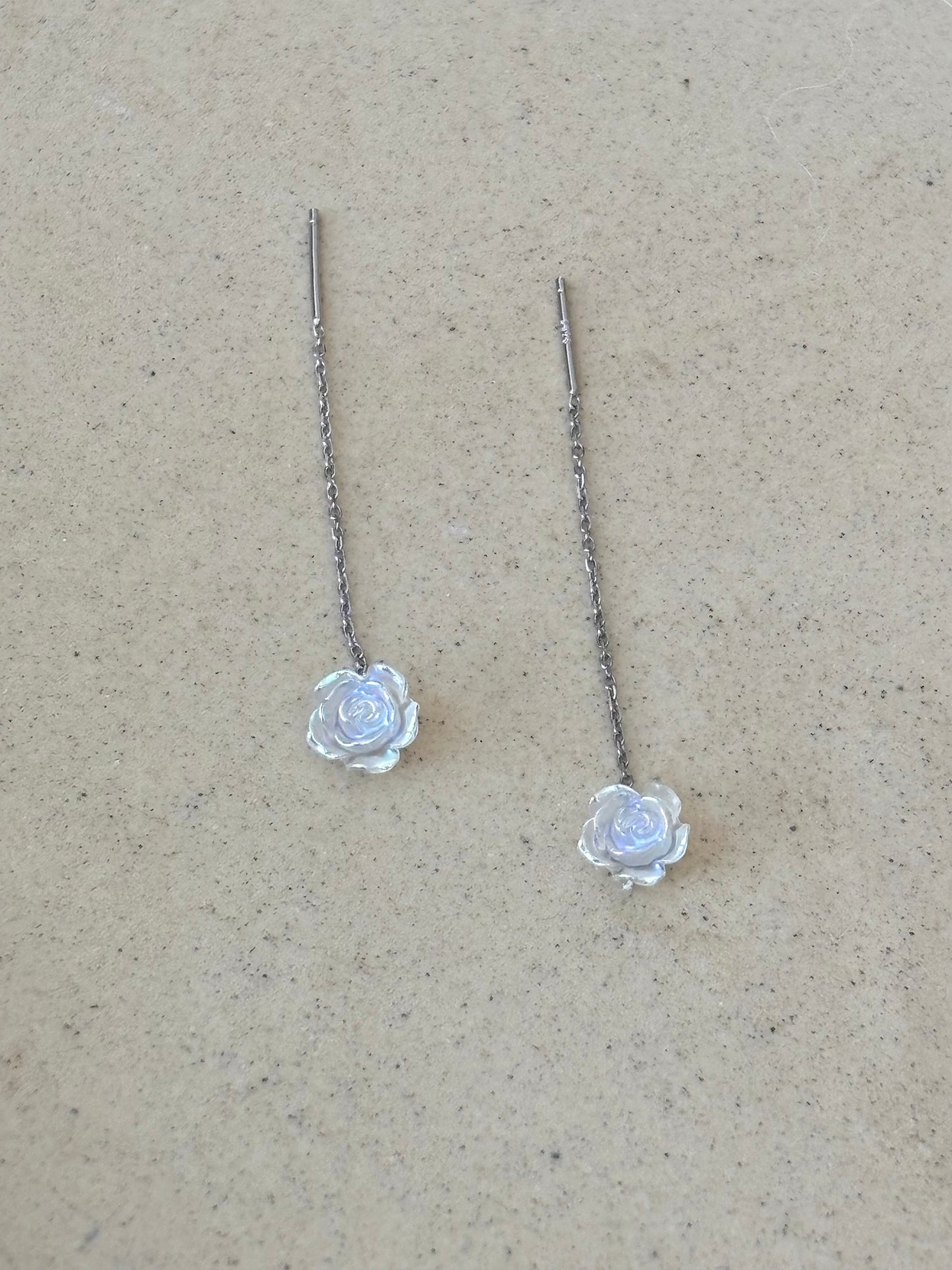 Rose Crystal Drop Earrings E72