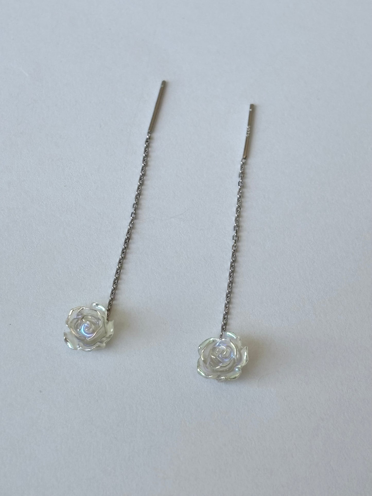 Rose Crystal Drop Earrings E72