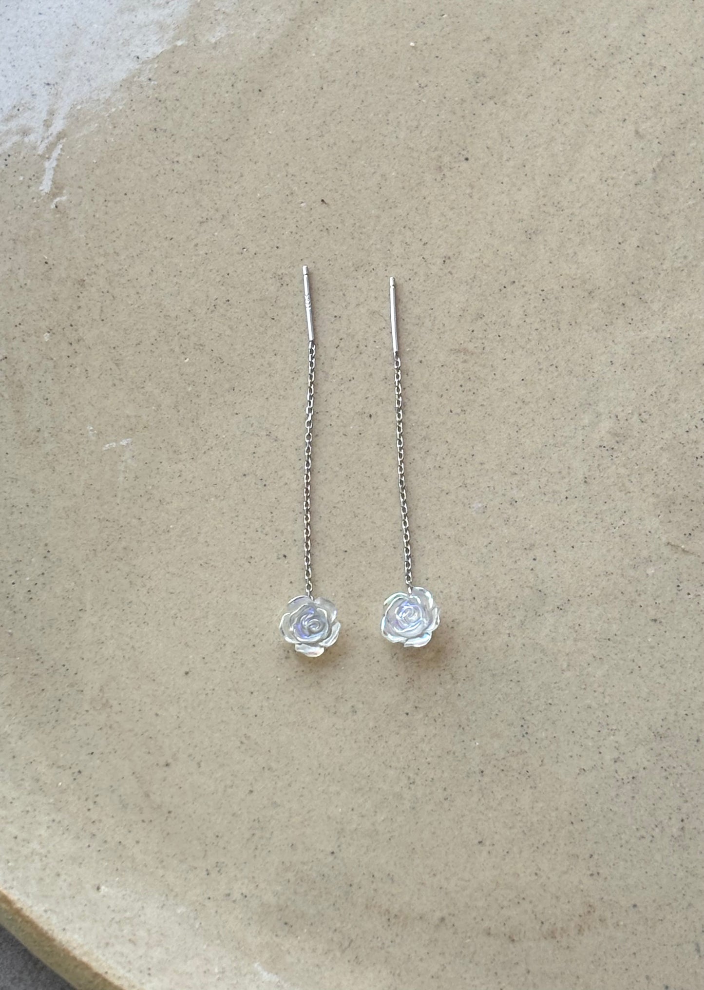 Rose Crystal Drop Earrings E72