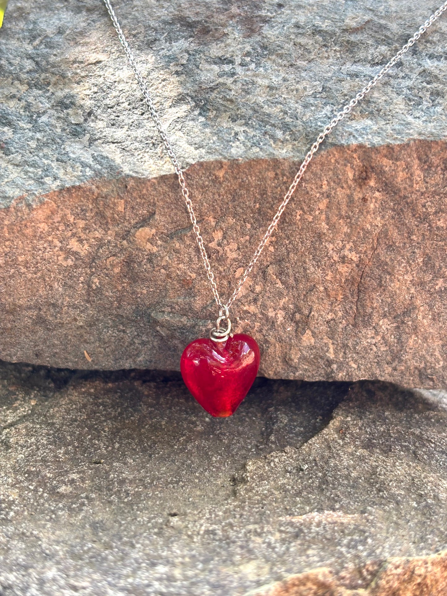 Cherry Heart Gold Necklace N28