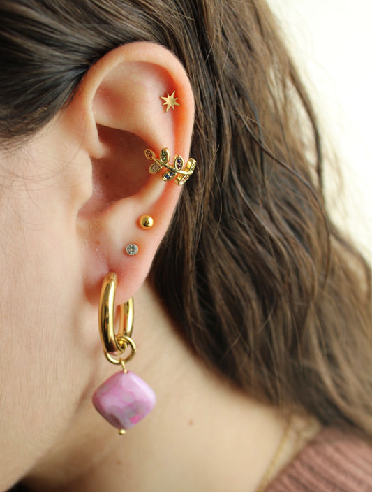 Pretty in pink earrings E65