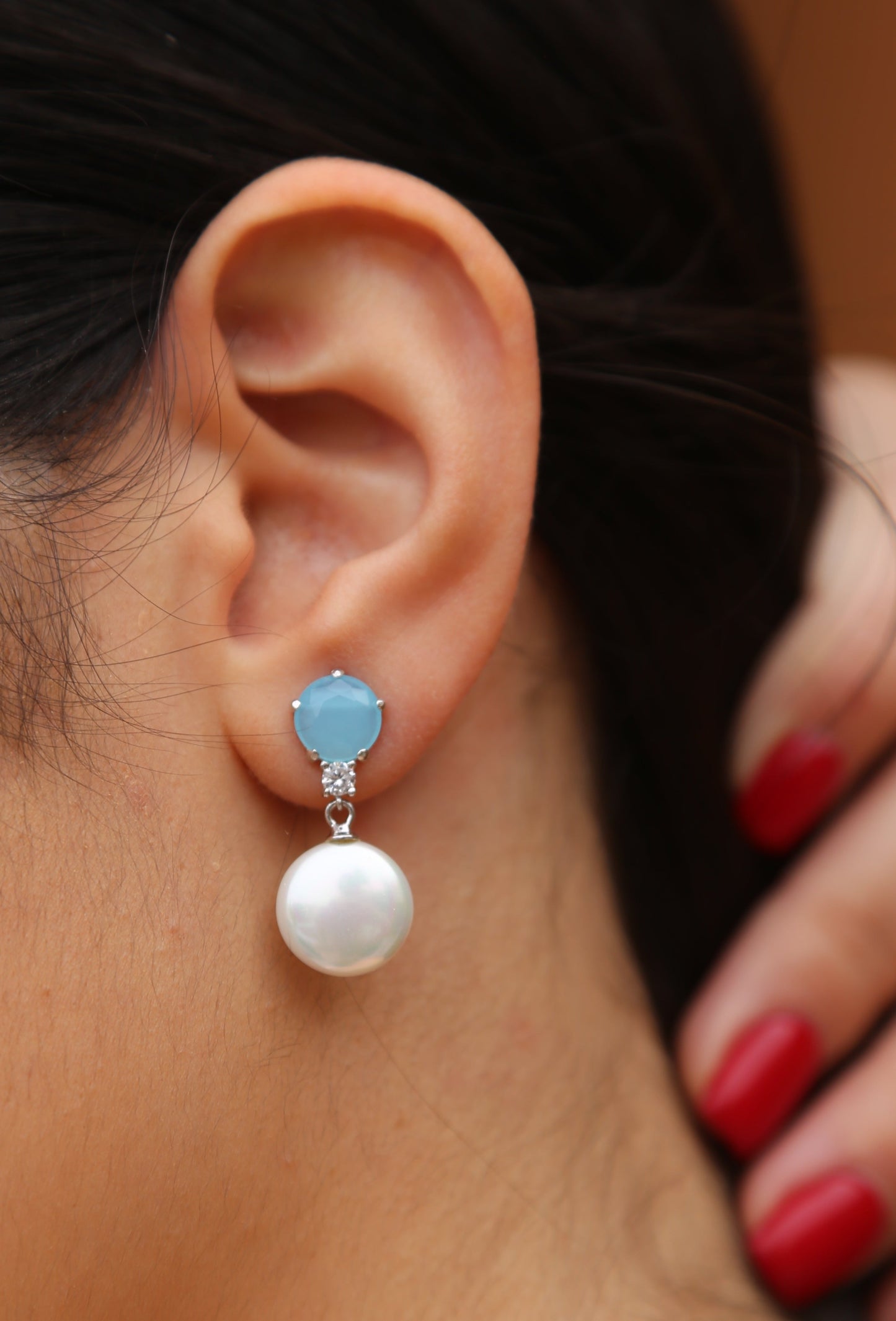 Charlotte pearl earrings E14