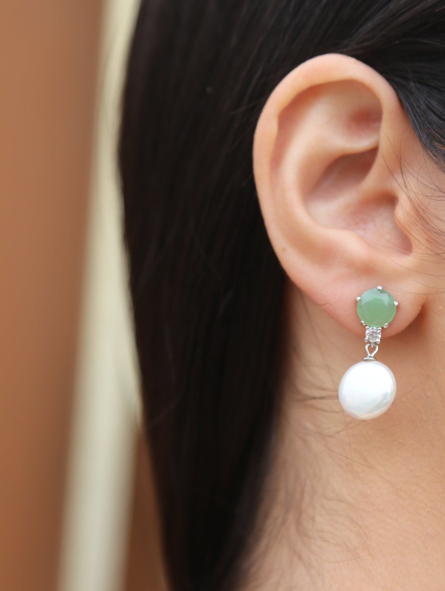 Charlotte pearl earrings E14