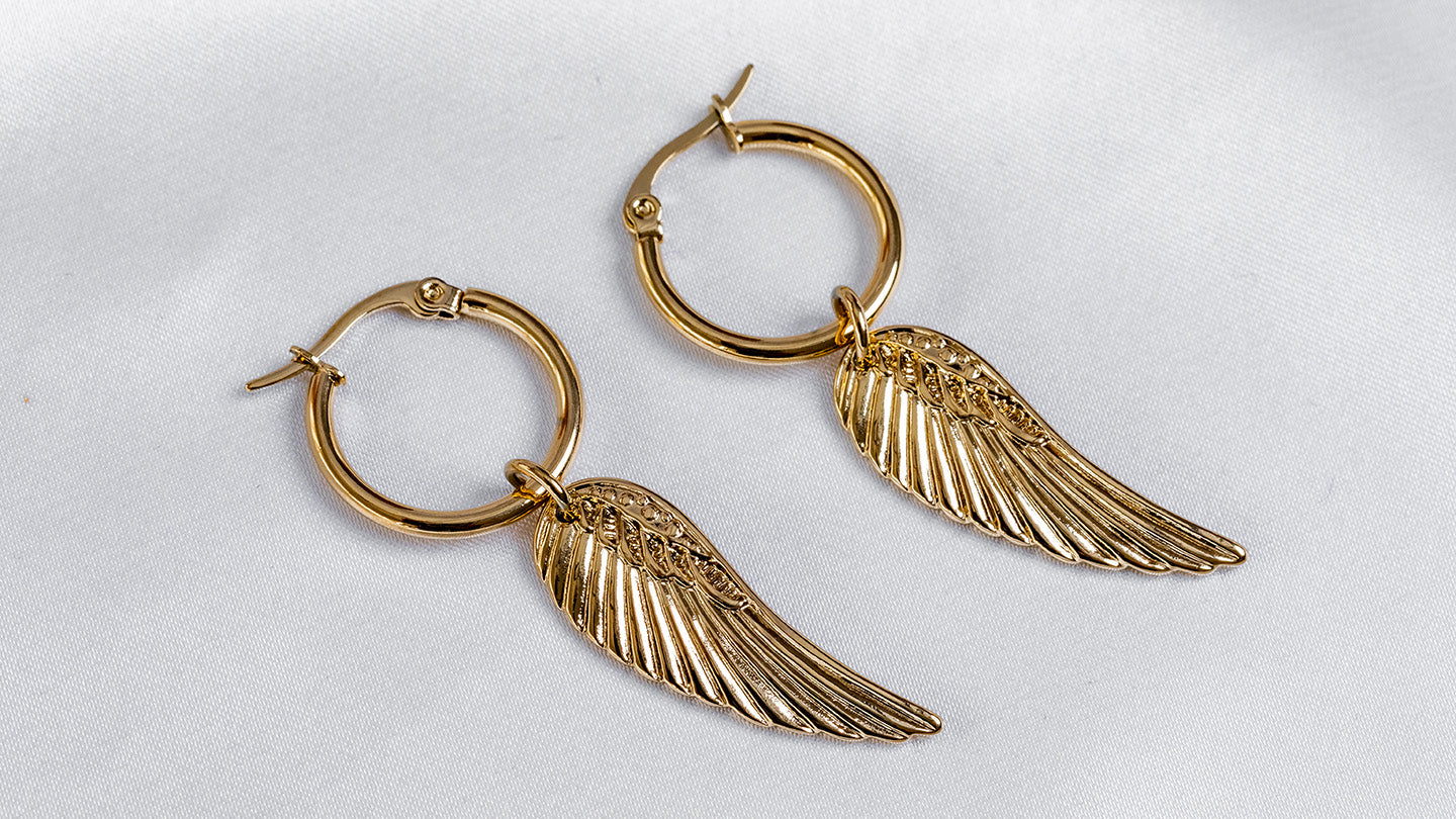 Jasmine's wings earrings E18
